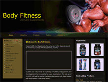 Tablet Screenshot of bodyfitnesssupplements.com